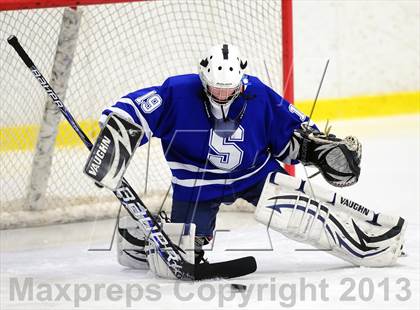 Thumbnail 3 in Suffield/Granby/Windsor Locks vs. Trinity Catholic (CIAC Division II Qualifying Round) photogallery.