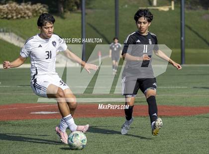 Thumbnail 3 in Bishop Montgomery vs Paramount (South's Boys Varsity Soccer Tournament)t photogallery.