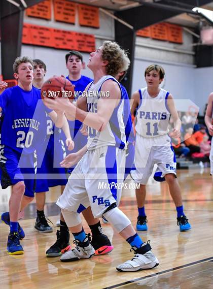 Thumbnail 2 in Paris vs Jessieville (AAA 3A 2nd Round Conference Playoff) photogallery.