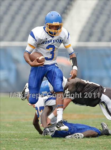 Thumbnail 2 in Simeon vs. Mount Carmel (2010 Kickoff Classic) photogallery.