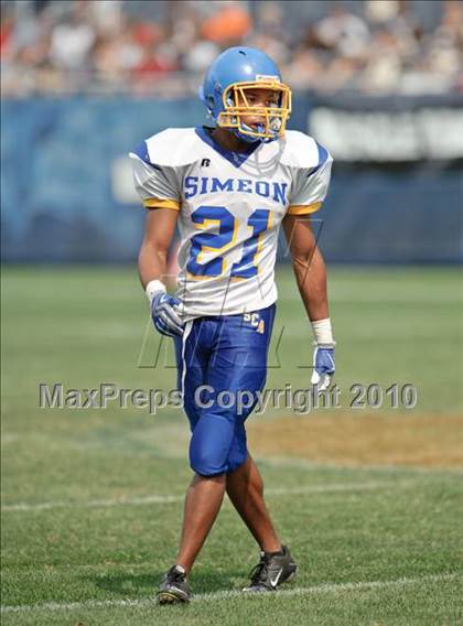 Thumbnail 1 in Simeon vs. Mount Carmel (2010 Kickoff Classic) photogallery.