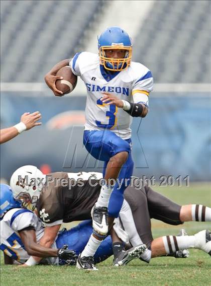 Thumbnail 3 in Simeon vs. Mount Carmel (2010 Kickoff Classic) photogallery.