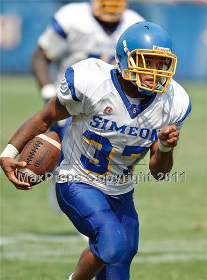 Thumbnail 2 in Simeon vs. Mount Carmel (2010 Kickoff Classic) photogallery.