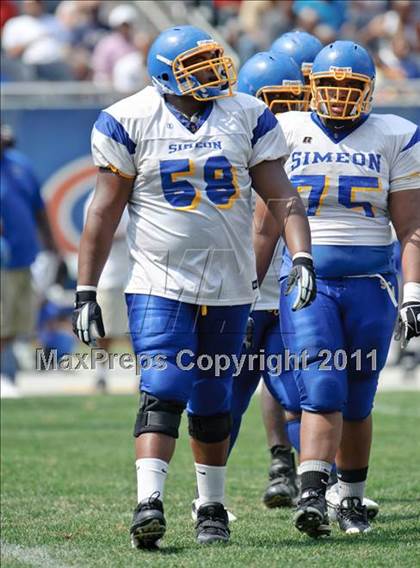 Thumbnail 1 in Simeon vs. Mount Carmel (2010 Kickoff Classic) photogallery.