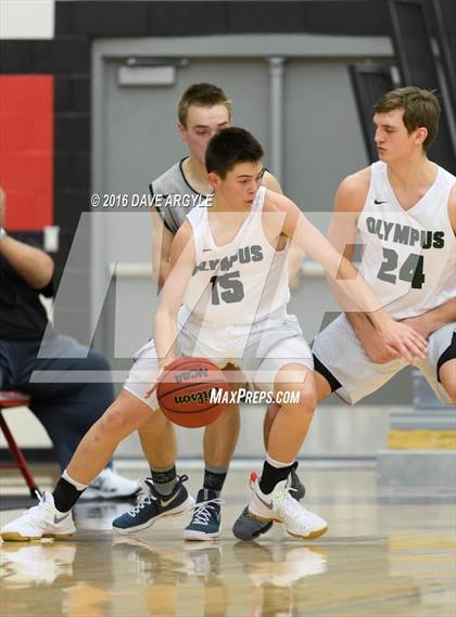 Thumbnail 2 in Copper Hills vs Olympus (Utah Elite 8 Tournament) photogallery.