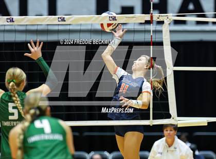 Thumbnail 1 in Cedar Park @ Wakeland (UIL 5A Volleyball Division II Final) photogallery.