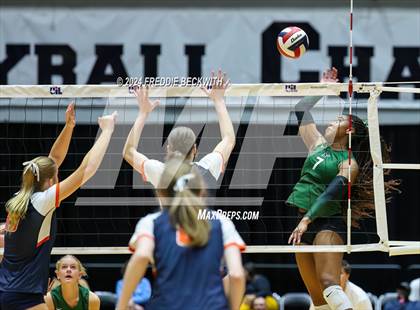 Thumbnail 1 in Cedar Park @ Wakeland (UIL 5A Volleyball Division II Final) photogallery.