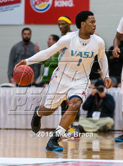 Thumbnail 2 in Villa Angela-St. Joseph vs. Oak Hill Academy (Spalding HoopHall Classic) photogallery.