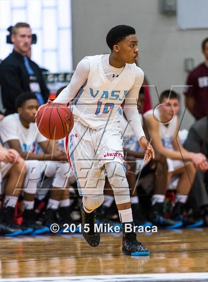 Thumbnail 1 in Villa Angela-St. Joseph vs. Oak Hill Academy (Spalding HoopHall Classic) photogallery.