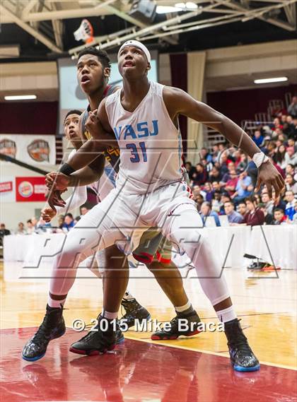 Thumbnail 1 in Villa Angela-St. Joseph vs. Oak Hill Academy (Spalding HoopHall Classic) photogallery.
