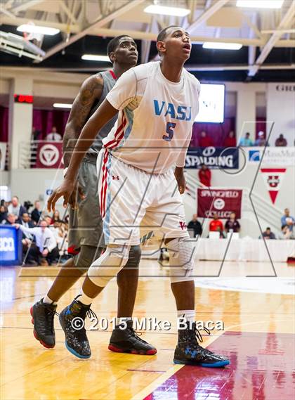 Thumbnail 1 in Villa Angela-St. Joseph vs. Oak Hill Academy (Spalding HoopHall Classic) photogallery.