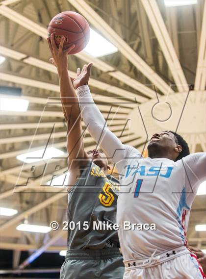 Thumbnail 1 in Villa Angela-St. Joseph vs. Oak Hill Academy (Spalding HoopHall Classic) photogallery.