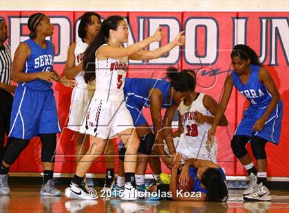 Thumbnail 3 in Serra vs. Harvard-Westlake (Battle at the Beach Classic) photogallery.