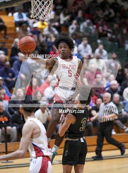 Thumbnail 3 in Brentwood vs Bellport (NYSPHSAA Section XI Class AA Semifinal)  photogallery.