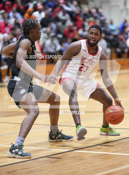 Thumbnail 3 in Brentwood vs Bellport (NYSPHSAA Section XI Class AA Semifinal)  photogallery.