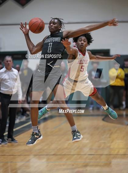 Thumbnail 1 in Brentwood vs Bellport (NYSPHSAA Section XI Class AA Semifinal)  photogallery.