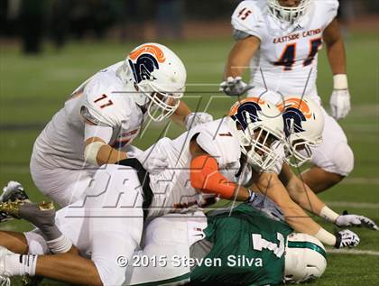 Thumbnail 1 in Eastside Catholic vs. Oceanside (2015 SoCal Honor Bowl) photogallery.