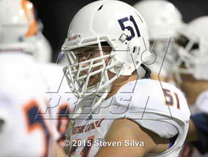 Thumbnail 3 in Eastside Catholic vs. Oceanside (2015 SoCal Honor Bowl) photogallery.