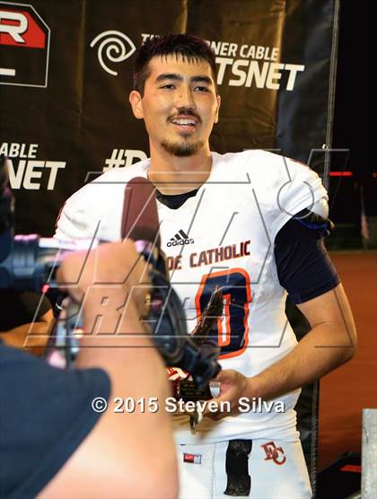 Thumbnail 1 in Eastside Catholic vs. Oceanside (2015 SoCal Honor Bowl) photogallery.