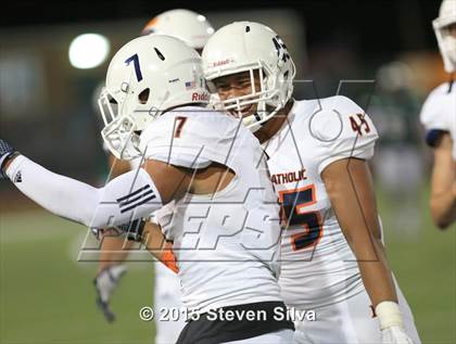 Thumbnail 1 in Eastside Catholic vs. Oceanside (2015 SoCal Honor Bowl) photogallery.