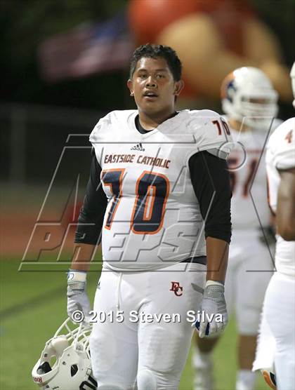 Thumbnail 3 in Eastside Catholic vs. Oceanside (2015 SoCal Honor Bowl) photogallery.