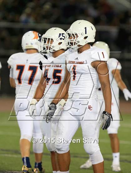 Thumbnail 2 in Eastside Catholic vs. Oceanside (2015 SoCal Honor Bowl) photogallery.