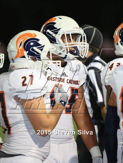 Thumbnail 1 in Eastside Catholic vs. Oceanside (2015 SoCal Honor Bowl) photogallery.