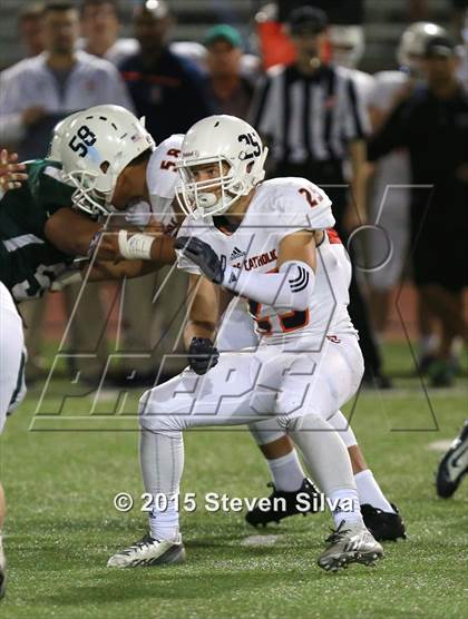 Thumbnail 2 in Eastside Catholic vs. Oceanside (2015 SoCal Honor Bowl) photogallery.
