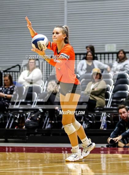 Thumbnail 2 in Celina vs. Needville (UIL Volleyball 4A Semi-Finals)  photogallery.