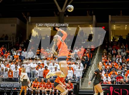 Thumbnail 2 in Celina vs. Needville (UIL Volleyball 4A Semi-Finals)  photogallery.