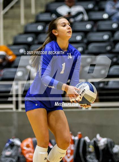 Thumbnail 1 in Celina vs. Needville (UIL Volleyball 4A Semi-Finals)  photogallery.