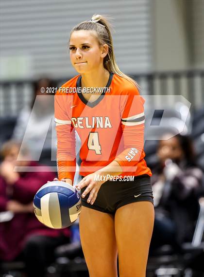 Thumbnail 3 in Celina vs. Needville (UIL Volleyball 4A Semi-Finals)  photogallery.