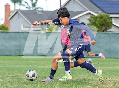 Thumbnail 3 in Animo Leadership vs Loyola (Scrimmage) photogallery.
