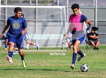 Thumbnail 2 in Animo Leadership vs Loyola (Scrimmage) photogallery.