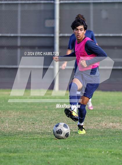 Thumbnail 2 in Animo Leadership vs Loyola (Scrimmage) photogallery.