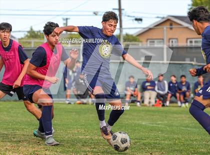 Thumbnail 2 in Animo Leadership vs Loyola (Scrimmage) photogallery.