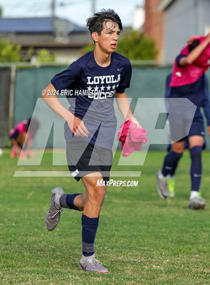 Thumbnail 2 in Animo Leadership vs Loyola (Scrimmage) photogallery.