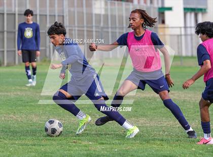 Thumbnail 2 in Animo Leadership vs Loyola (Scrimmage) photogallery.
