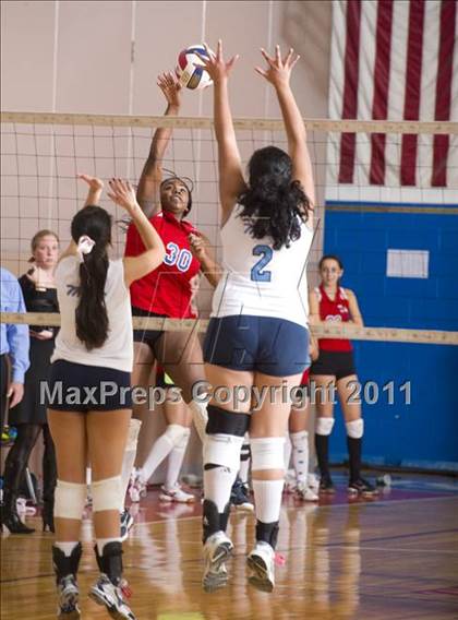 Thumbnail 1 in St. Francis Prep vs Archbishop Molloy photogallery.
