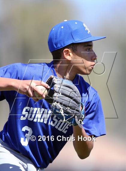 Thumbnail 1 in Sunnyside vs. Salpointe Catholic (Lancer Baseball Classic) photogallery.