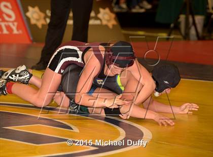 Thumbnail 1 in CIF State Girls Wrestling Championships (Semifinals) photogallery.
