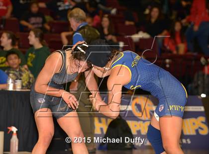 Thumbnail 2 in CIF State Girls Wrestling Championships (Semifinals) photogallery.