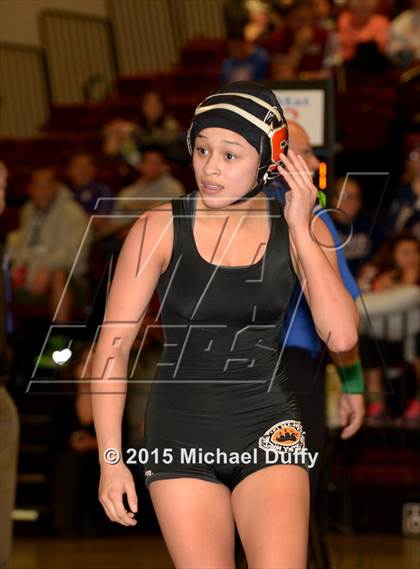 Thumbnail 2 in CIF State Girls Wrestling Championships (Semifinals) photogallery.