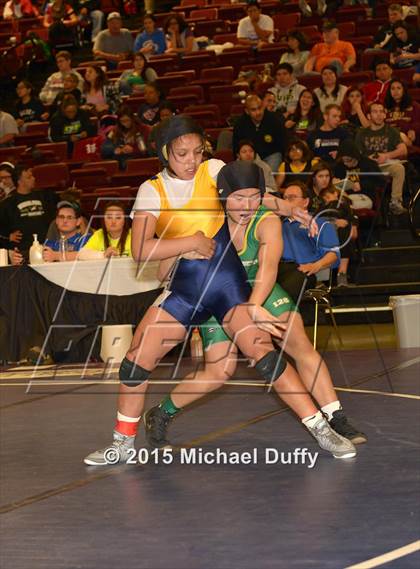 Thumbnail 3 in CIF State Girls Wrestling Championships (Semifinals) photogallery.