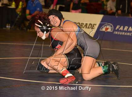 Thumbnail 2 in CIF State Girls Wrestling Championships (Semifinals) photogallery.