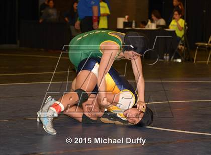 Thumbnail 2 in CIF State Girls Wrestling Championships (Semifinals) photogallery.