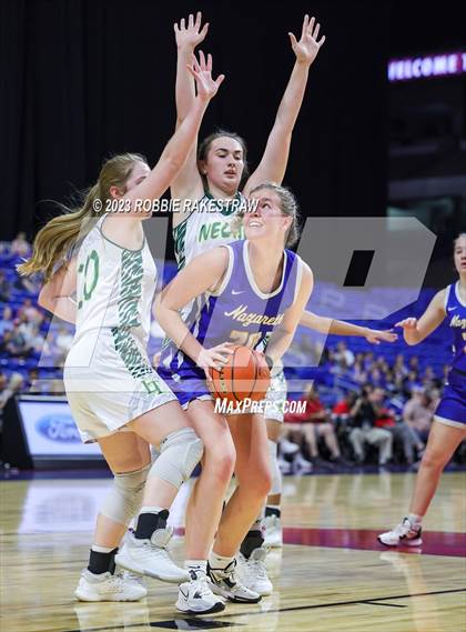 Thumbnail 1 in Neches vs. Nazareth (UIL 1A Basketball State Semifinal) photogallery.