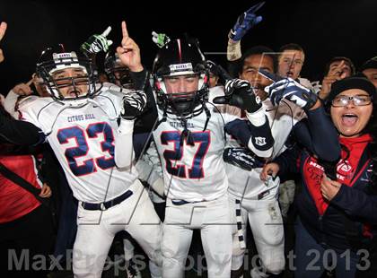 Thumbnail 2 in Citrus Hill vs. Norte Vista (CIF SS Eastern Division Final) photogallery.