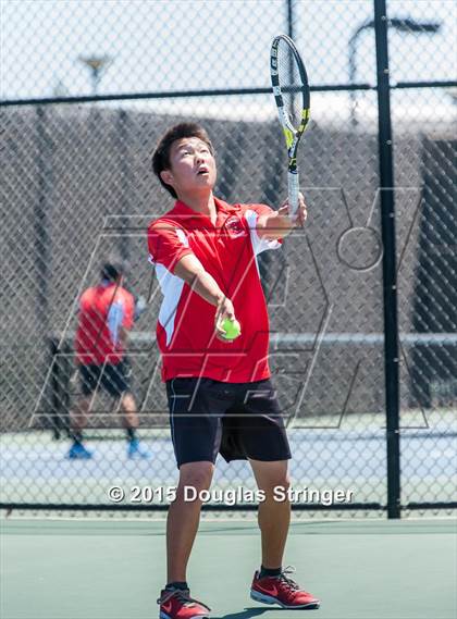 Thumbnail 2 in CIF NCS Boys Tennis Championships photogallery.