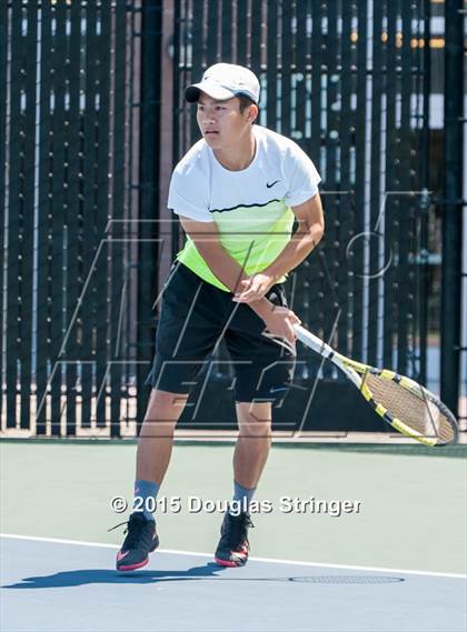 Thumbnail 2 in CIF NCS Boys Tennis Championships photogallery.